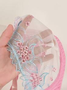 SHEIN 5件組牛奶絲拼接內衣 - 粉色 - 查看 6