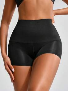 SHAPORA Women's Solid Color High Waist Shaping Underwear - Black - View 8