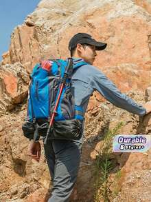 1pc Lightweight Hiking Backpack - Waterproof Camping & Travel Pack, Large Capacity Outdoor Mountaineering Rucksack For Men & Women (Perfect Gift For Halloween, Christmas & Thanksgiving) - Multicolor - View 1