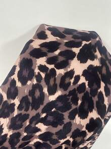 Plus Size Women's Fashionable Leopard Print Ruffled Hem Skirt, Summer - Multicolor - View 4