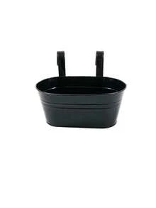 1/2/3pcs Large Wall-Mounted Planter Set; Gardening Flower Pot, Plant Pot, Durable Iron Wall Hanging Planter; Sturdy And Durable; Detachable Hooks Included; Suitable For Railings, Fences, Balconies, Yards, Gardens And Indoor Decor - Hanging Flower Pots - View 20