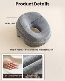 1 Bantal Wajah Cocok Untuk Meja Pijat, Tempat Tidur, Sandaran Kepala Pijat, Bantal Tidur Perut, Pemulihan Pasca Operasi Mata - MultiWarna - View 3