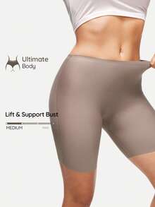 SHAPORA Women's Seamless Plain Antiexposure Shorts (3pcs/Set) - Multicolor - View 1