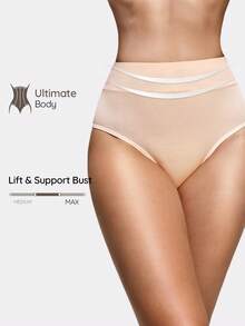 SHAPORA 1 pieza Prenda moldeadora de color albaricoque para mujer - Albaricoque - Ver 1