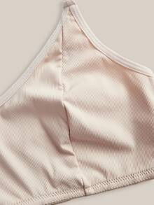 Barelissa 1 pieza Sujetador minimalista de doble capa para mujer - Rosa Pálido - Ver 8