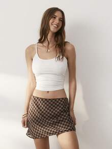 Aralina Women's Plaid Casual Versatile Daily Outing Skirt - Multicolor - View 7