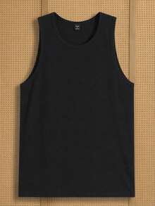 Manfinity RebelGame Men's Textured Solid Color Crew Neck Casual Knit Vest 3pcs/Set - Multicolor - View 5