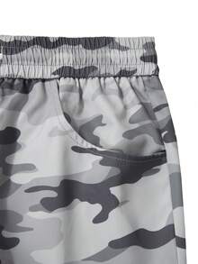 Manfinity Roughcore Men's Grey Camouflage Skinny Casual Pants - Multicolor - View 6