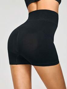 SHAPORA Seamless High Waist Shaping Shorts For Women, High Waist Safety Shorts Prevent Exposure, High Elasticity, Mature Charm, Elegant, Soft, Non-Restrictive - Black - View 2