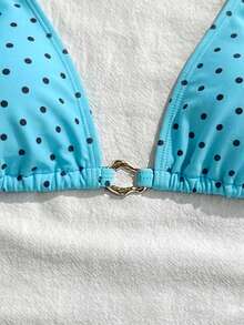 Swim Mod 26SS 春夏度假海灘高端性感圓點比基尼泳衣兩件組 - 彩色 - 查看 6