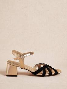 Rosivie Women's Shoes And Open Toe Hollow Thick Heel Hollow High Heel Sandals Summer - Black - View 4
