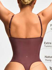 SHAPORA 2 paquetes de bodys sin mangas de unicolor para mujer - Multicolor - Ver 2