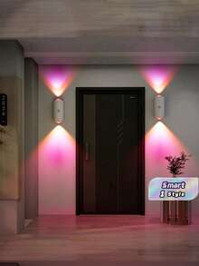 1 قطعة إضاءة ليلية حديثة بمستشعر، مصباح حائط LED قابل للشحن عبر USB، قابل للتعتيم RGB، مناسب للمدخل والسرير والمكتب والخزانة وغيرها، مع إضاءة درج مغناطيسية - أبيض - مشاهدة 1