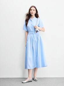 CUCCOO BIZCHIC Spring And Autumn Metal Buckle Contrasting Color Hemming Round Toe Flat Bottom, Retro Style Mary Jane Shoes Commuting Shopping - Silver - View 11
