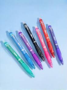 Colorful Erasable Gel Pens, Suitable For Students' Painting And Diary Writing, Retractable Blue Ballpoint Pen With Erasable Function - 7-color Erasable Pens [Boxed] - View 5