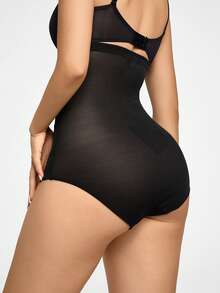 SHAPORA Bragas faja de talle alto de malla - Negro - Ver 2