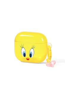 LOONEY TUNES X SHEIN Cartoon Pattern Protection Anti-Drop Bluetooth Headset Case With Pendant, Suitable For IPod - Multicolor - View 3