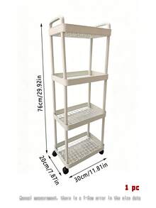 1 pièce Chariot à roulettes Étagère de rangement pour salle de bain Multi-couches Mobile Organisateur de collation, Convient pour la cuisine et la salle de bain Fêtes, nouvelle session, Thanksgiving, Saint-Valentin et autres occasions, est un choix de cadeau idéal, pratique et élégant, économise de l'espace, est un plan de stockage domestique nécessaire pour les résolutions du Nouvel An. - Multicolore - Voir 14
