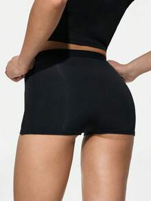 SHAPORA Women's Popular Minimalist Solid Color Fashion Comfortable High Cost-Effective High Quality Safety Shorts, Single Pack - Black - View 5