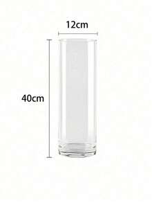 Acrylic Transparent Cylinder Vase Set, Tall Floor VasesUnbreakable Plastic Vases, Suitable For Living Room,Desk, Wedding Centerpiece Flower BouquetDecoration In Different Sizes - transparent - View 13