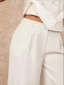 Lumalex Women's Elegant High Neck Gigot Sleeve Slim Fit Ivory Short Sleeve Blazer, Waist-Cinching Elegant Women's Blouse, Outing Top, Women's Outing Top, Women's Office Blouse, Women's Office Blouse, Formal Business Blouse, Luxurious New Year New Look, Low-Key Luxury, Ball Party Gathering Banquet, Low-Key Luxury, Sparkling Holiday Party Celebration - Apricot - View 9
