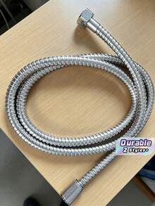 1 Piece Of Stainless Steel Shower Pipe, Sturdy And Durable, Not Prone To Tangling, Suitable For Bathroom Shower Heads And Bathroom Accessories - Multicolor - View 1