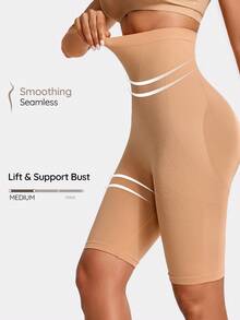 SHAPORA Ladies' Solid Color Body Shaper Pants - Apricot - View 1