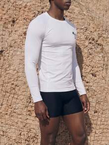 Palasendo Men's Simple Casual Surfing T-Shirt, Fashion & Everyday Wear,Hawaiian - White - View 3
