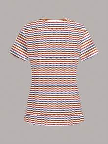 PopScrub Atasan Seragam Scrub Wanita dengan Motif Garis-Garis Warna-warni, Cocok untuk Rumah Sakit Anak dan Hewan Peliharaan - MultiWarna - View 2