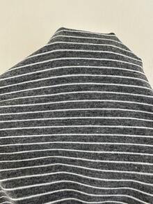 CovetEZ 女款抽繩腰條紋休閒百搭日常旅行長褲 - 灰色 - 查看 6