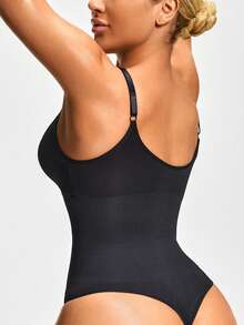 SHAPORA Set de 2 piezas Moldeador corporal de mujer tipo mono - Negro - Ver 5