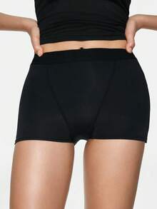 SHAPORA Women's Popular Minimalist Solid Color Fashion Comfortable High Cost-Effective High Quality Safety Shorts, Single Pack - Black - View 4