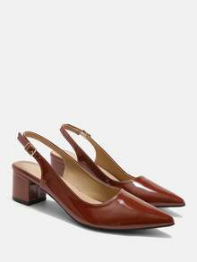 CUCCOO CURVES Wide Design Women's Pointed Retro Brown Style, Spring Shoes, Suitable For Spring Break, Easter To Christmas - Brown 3 - View 7