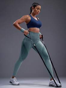 Powerista 女款舒適極簡運動背心上衣 - 藍色 - 查看 3