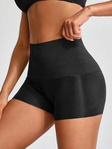 SHAPORA Women's Solid Color High Waist Shaping Underwear - Black - View 5