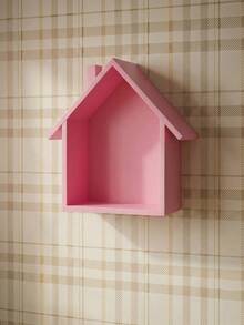 Joivida 1 PC Cute Wall Mounted Wooden Small House, Retro Nostalgic Home Wall Decoration, Wall Mounted Wooden Decoration, Simple Storage Rack, Suitable For Bedroom, Living Room, Kitchen, Etc - Multicolor - View 6
