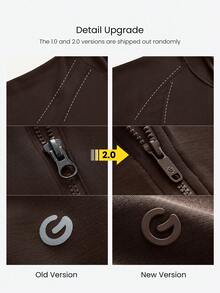 GLOWMODE Modal Silk Touch Oversized Long Sleeve Half-Zip Sweatshirt  Spring Summer - Chocolate Brown - View 8
