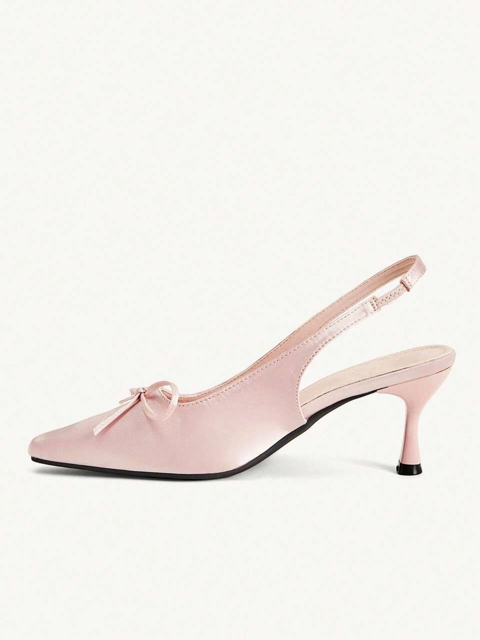 CUCCOO CHICEST Spring And Summer Square Toe Stiletto High Heel Romantic Elegance Pink Satin Women's High Heel Shoes Dress Shoes Valentine's Day Elegance