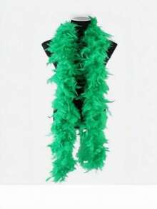 1 pieza Boa de plumas de pavo esponjosa, bufanda de carnaval, estilo bohemio para decoraciones de festivales & accesorios de disfraces de fiesta DIY. Adecuado para fiestas de cumpleaños, Halloween, Navidad, eventos de carreras de caballos, fiestas de té, Nochevieja, conciertos, decoración del hogar, baile, bodas, actuaciones en el escenario, atuendos de carnaval, suministros para fiestas, despedidas de soltera, accesorios para fotos y carnavales del Día de San Valentín. - Multicolor - Ver 11
