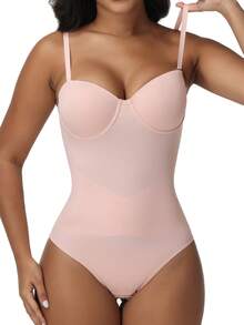 SHAPORA Mono elegante y de moda con diseño de copa - Rosa - Ver 5