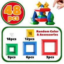 MINKOJA STEM Pyramid Stacking Building Blocks Toys,Stackable Blocks,Easter,Easter Gift,Childen's Day,Building Blocks,Building Block Sets,Classroom Learning,Kids Toys,Fidget Toys,Kids Stacking Toys - Multicolor - View 11