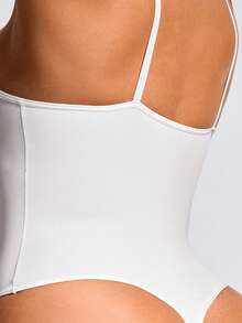 SHAPORA Quần lót định hình màu trắng Body Shaper nâng ngực và mông - Kiểm soát vòng eo - trắng - Xem 3