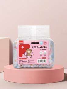10pcs Dog Pull-Up Pants Special Menstrual Pants Pet Aunt Pants Anti-Off Small Diapers Teddy Diapers - one-size - View 8