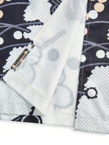 Irokai 女款花卉印花傳統腰帶寬袖和服腰帶白色日式裹身浴衣婚禮度假假期埃及派對賓客杜拜夏季 - 彩色 - 查看 7