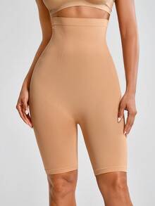 SHAPORA Ladies' Solid Color Body Shaper Pants - Apricot - View 4