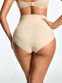 SHAPORA High Waist Maternity Shapewear Casual Shorts - Apricot - View 3