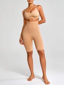 SHAPORA Ladies' Solid Color Body Shaper Pants - Apricot - View 5