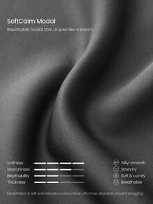 GLOWMODE Áo hoodie nửa khóa kéo quá khổ Modal Silk Touch - Màu xám đen - Xem 5
