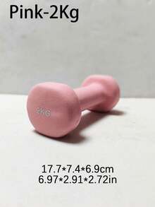 1公斤瑜伽健身平头哑铃，男女通用，健身房配件 - 彩色 - 查看 11