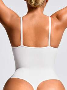 SHAPORA Quần lót định hình màu trắng Body Shaper nâng ngực và mông - Kiểm soát vòng eo - trắng - Xem 2